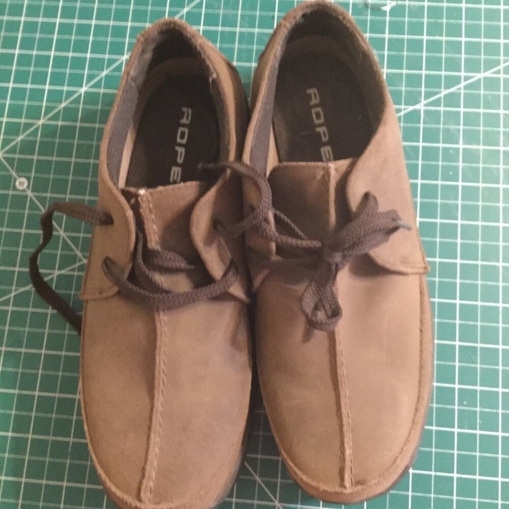 Roper lace up shoes excellent used condition size men's 7 brown leather upper